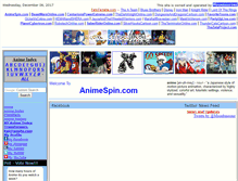 Tablet Screenshot of animespin.com